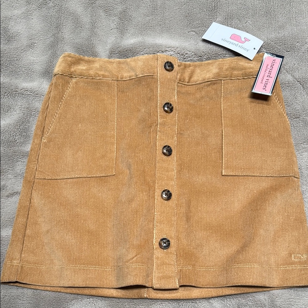Vineyard Vines Tan A-Line Mini Skirt Casual